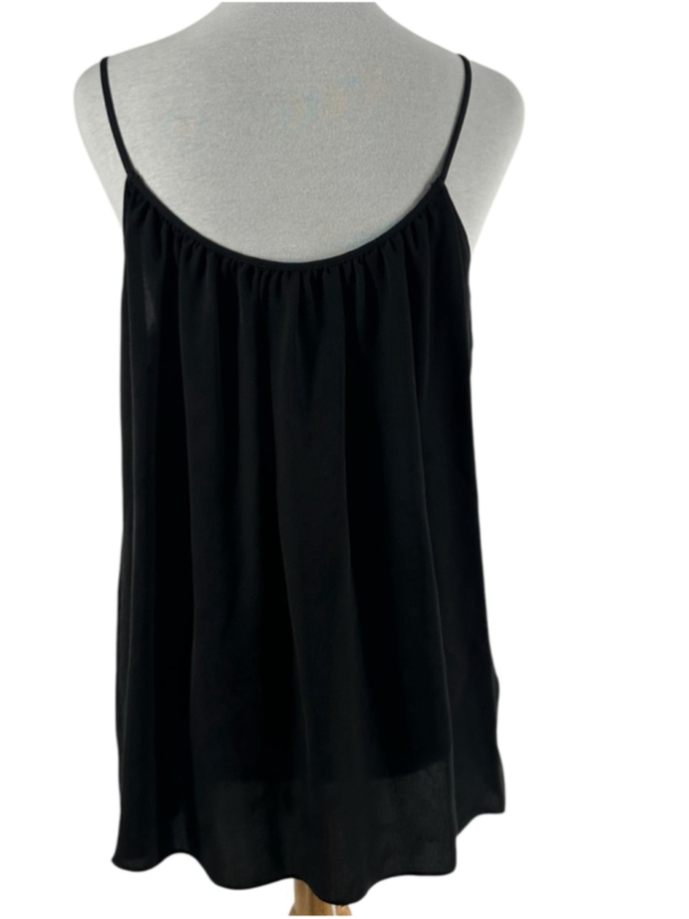 Aritzia Babaton silk tank top flowy y2k comfort elegance classic black sz sm - Picture 2 of 15